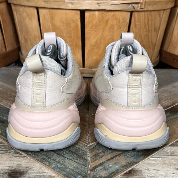 Puma Thunder Desert Particle Beige Pink Tan Leather Suede Sneakers Womens Size 8 - Picture 6 of 11